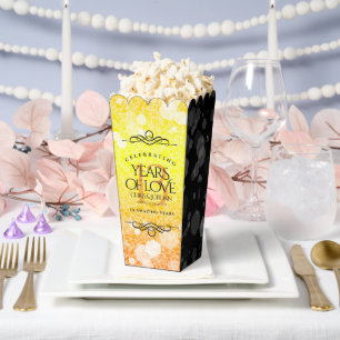 Elegant 13th Citrine Wedding Anniversary Favor Box