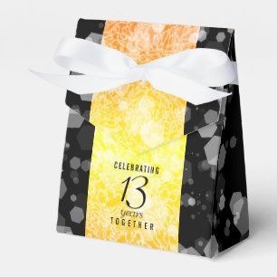 Elegant 13th Citrine Wedding Anniversary Favor Box
