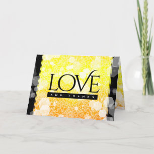 Elegant 13th Citrine Wedding Anniversary Thank You Card