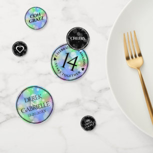 Elegant 14th Opal Wedding Anniversary Celebration Confetti