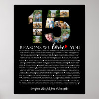 elegant 15 Reasons Why I Love You Photo Montage