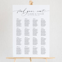 Elegant 16 Tables Find Your Seat Seating Chart