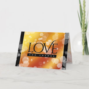 Elegant 16th 23rd Topaz Wedding Anniversary Thank You Card