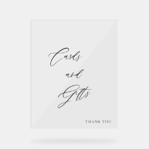 Elegant 16x20 Wedding Cards & Gifts Sign