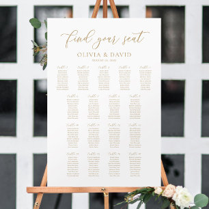 Elegant 17 Tables Find Your Seat Seating Chart