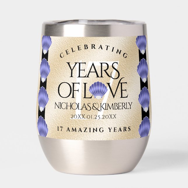 Élégant 17ème anniversaire de Mariage des obus (Arrière)