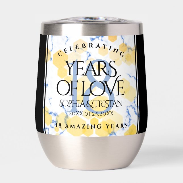 Elegant 18th Porcelain Wedding Anniversary (Front)