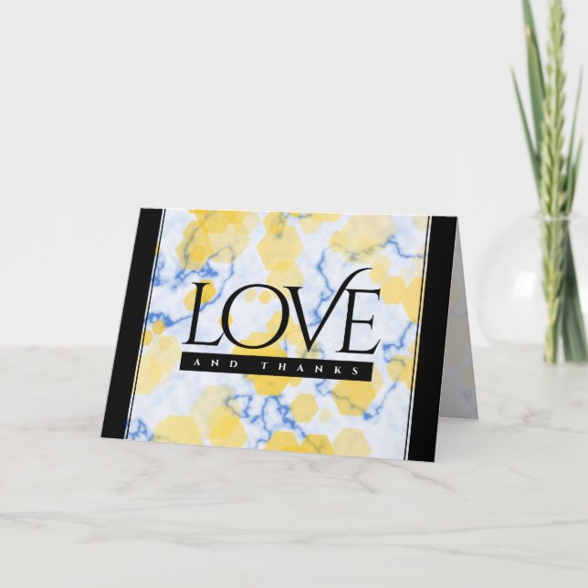 Elegant 18th Porcelain Wedding Anniversary Thank You Card (Front)