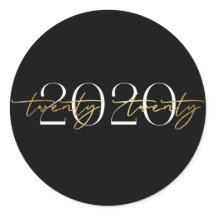 Elegant 2020 Graduation Sticker
