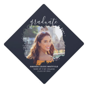 Elegant 2026 Photo Graduation Custom Cap Topper