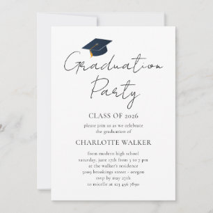 Elegant 2026 Senior Name Graduation Party Invitation
