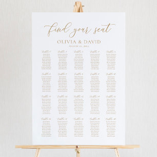 Elegant 20 Tables Find Your Seat Seating Chart