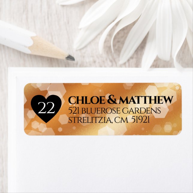 Élégant 22e anniversaire de Mariage de cuivre (En situation)