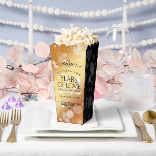 Elegant 22nd Copper Wedding Anniversary Favor Box