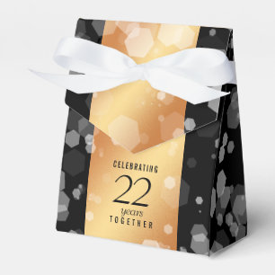 Elegant 22nd Copper Wedding Anniversary Favor Box