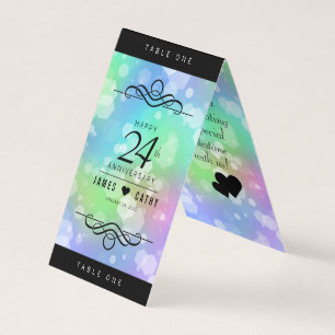 Elegant 24th Opal Wedding Anniversary Celebration