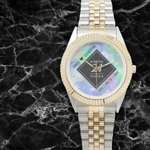 Black cheap opal watch