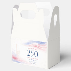 Elegant 250th American Independence Day 4th July Favor Box