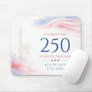 Elegant 250th American Independence Day 4th July Mouse Pad