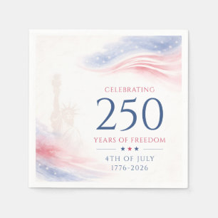Elegant 250th American Independence Day 4th July Napkin
