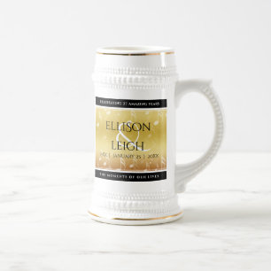 Elegant 27th Music Wedding Anniversary Beer Stein