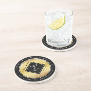 Elegant 27th Music Wedding Anniversary Celebration Coaster