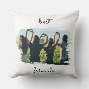 Elegant 2 BFF Best Friends Forever Throw Pillow