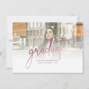 Elégant 2 Photo Grad 2022 Graduation Faire-part