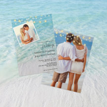Elegant 2 Photo Seaside String Lights Beach