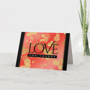 Elegant 2nd 29th Garnet Wedding Anniversary Thank You Card