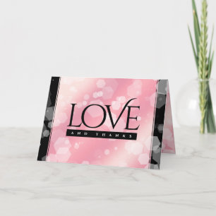 Elegant 2nd 5th Rose Quartz Wedding Anniversary Thank You Card