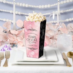 Elegant 2nd Rose Quartz Wedding Anniversary Favor Box