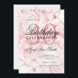Elegant 30th Birthday Party Floral Rose Gold  Invitation<br><div class="desc">Elegant 30th Birthday Party Floral Rose Gold invitation template.</div>