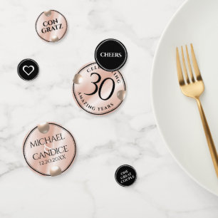 Elegant 30th Pearl Wedding Anniversary Celebration Confetti