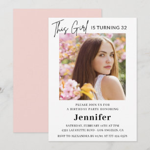 Elegant 32nd birthday invitations Photo Modern
