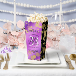 Elegant 33rd Amethyst Wedding Anniversary Favor Box