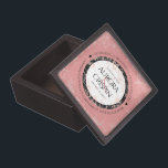 Elegant 37th Alabaster Wedding Anniversary Gift Box<br><div class="desc">Celebrate the 37th wedding anniversary with this commemorative keepsake box! Elegant black and white serif lettering with on creamy fine-grained white, rose gold marbled, and black backgrounds add a memorable touch for this special occasion and extraordinary milestone. Customize with the happy couple's names, years of marriage, and congratulatory messages for...</div>