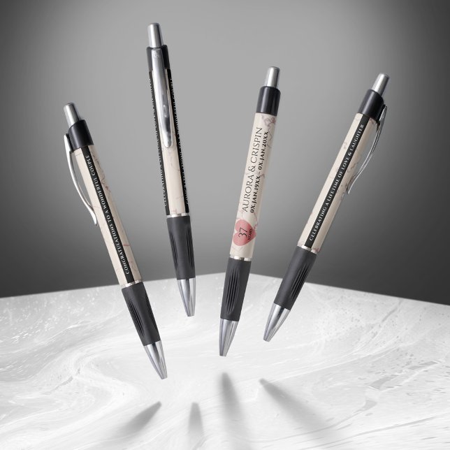 Elegant 37th Alabaster Wedding Anniversary Pen (Elegant 37th Alabaster Wedding Anniversary Pen Cover Photo)