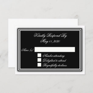 Elegant 3D RSVP Card