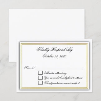 Elegant 3D RSVP Card