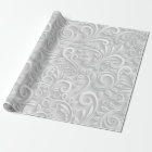 "ELEGANT 3D WINTER" Wrapping Paper