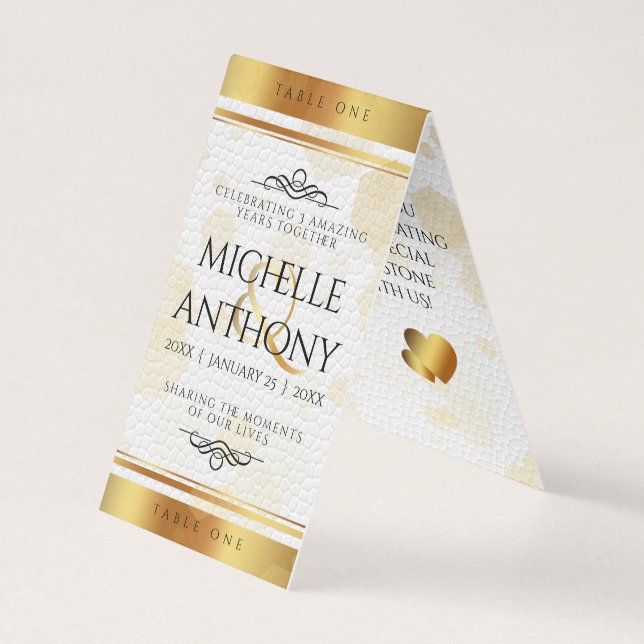 Elegant 3rd Leather Anniversary Celebration (Front)