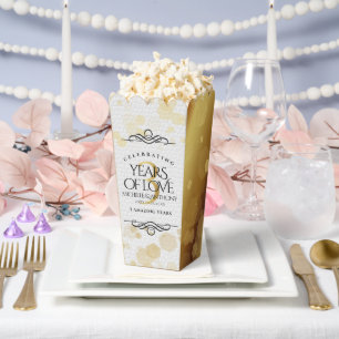 Elegant 3rd Leather Wedding Anniversary Favor Box