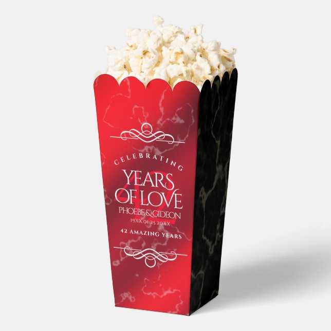 Elegant 42nd Jasper Wedding Anniversary Favor Box (Popped)