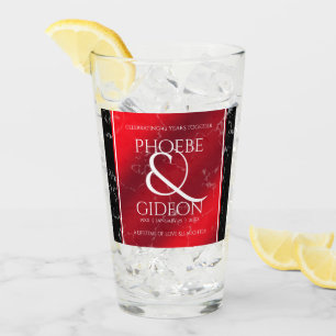 Elegant 42nd Jasper Wedding Anniversary Glass