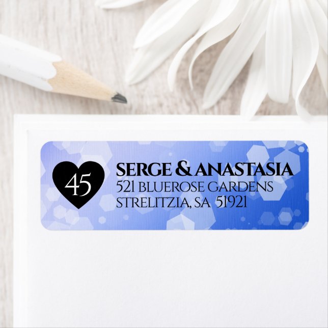 Elegant 45th Sapphire Wedding Anniversary (Insitu)