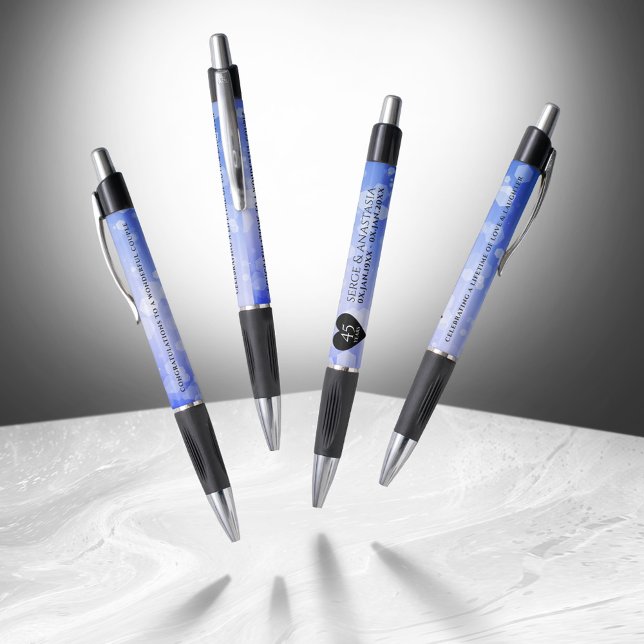 Elegant 45th Sapphire Wedding Anniversary Pen (Elegant 45th Sapphire Wedding Anniversary Pen Cover Photo)