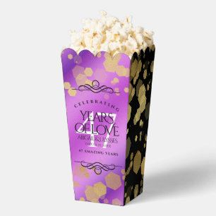 Elegant 47th Amethyst Wedding Anniversary Favor Box
