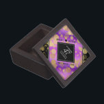 Elegant 47th Amethyst Wedding Anniversary Gift Box<br><div class="desc">Celebrate the 47th amethyst wedding anniversary with this stylish keepsake box! Elegant black and white lettering with gold-dusted hexagonal confetti on an amethyst purple background add a memorable touch for this special occasion and extraordinary milestone. Personalize with the couple's names and dates of marriage. Design © W.H. Sim. See more...</div>