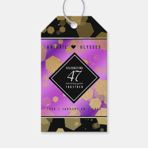 Elegant 47th Amethyst Wedding Anniversary Gift Tags